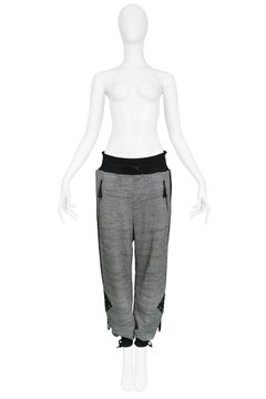 Gaultier Grey Sweatpants With Embroidery 2010