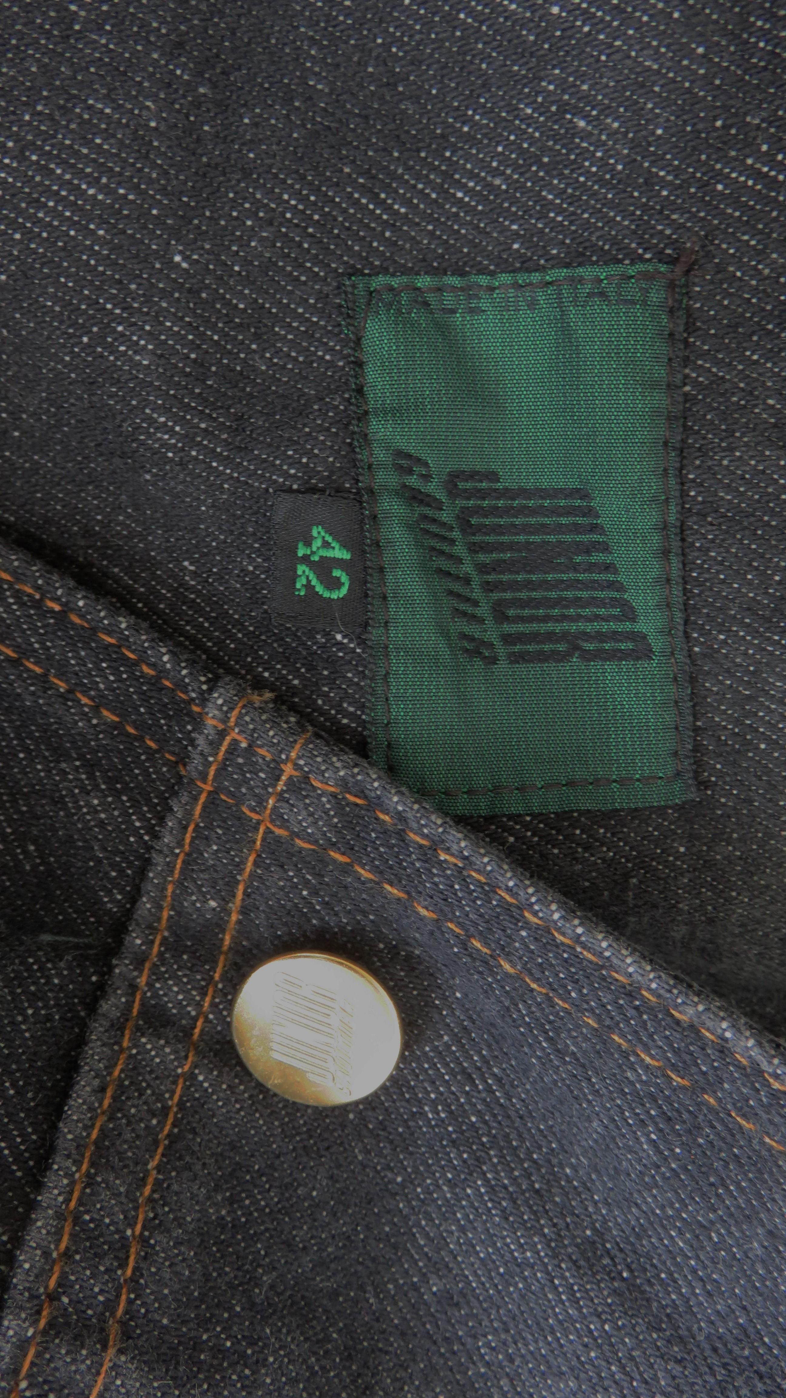 Gaultier Jeans, giacca in denim con lacci e laccetti in vendita 5