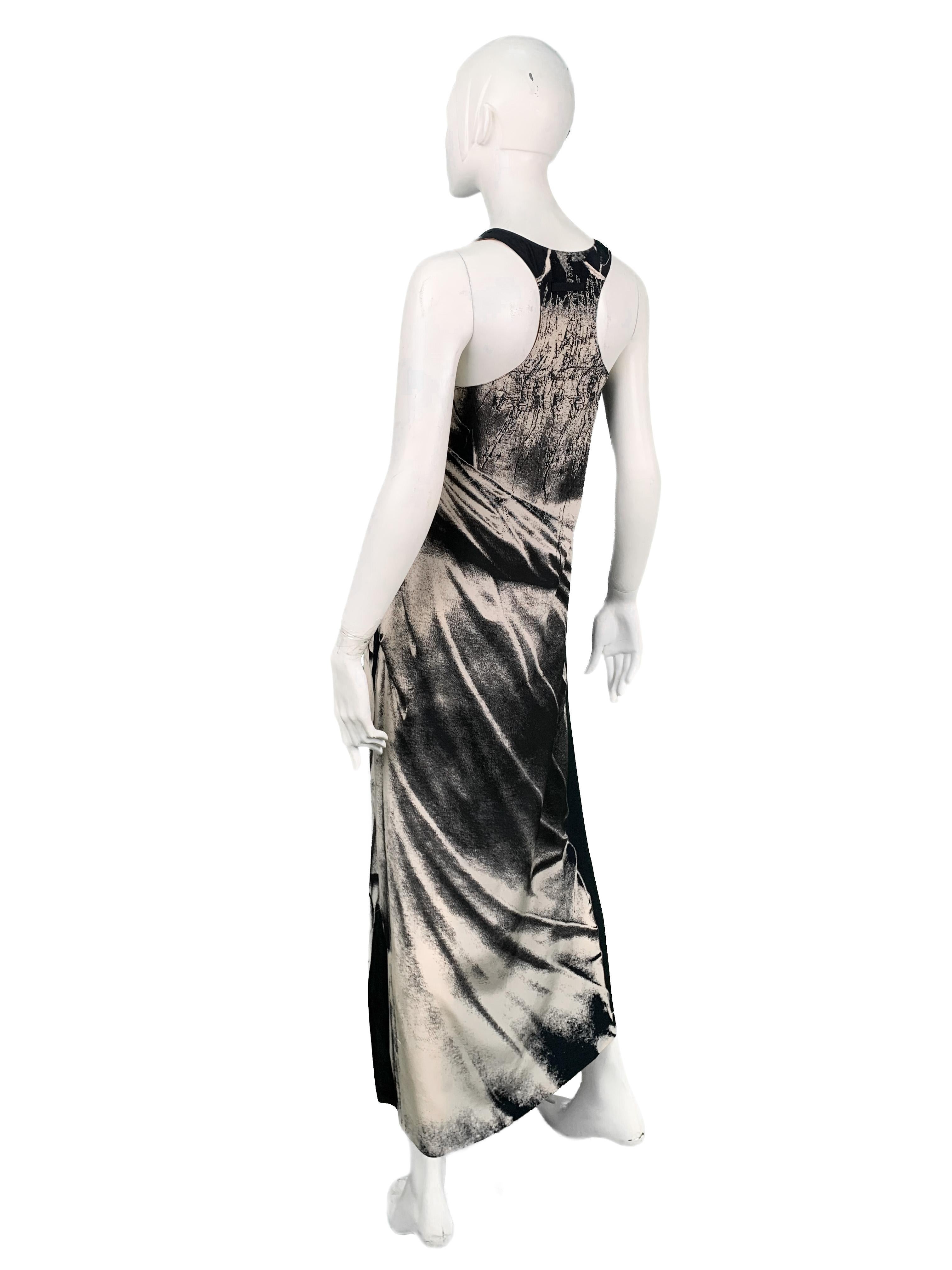 Gaultier Spring 1999 Runway Museum Greek Statue Silk Maxi Dress New w/o Tags 4