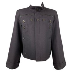 GAULTIER2 by JEAN PAUL GAULTIER Size US 10 Navy Wool / Polyester Sailor Jacket