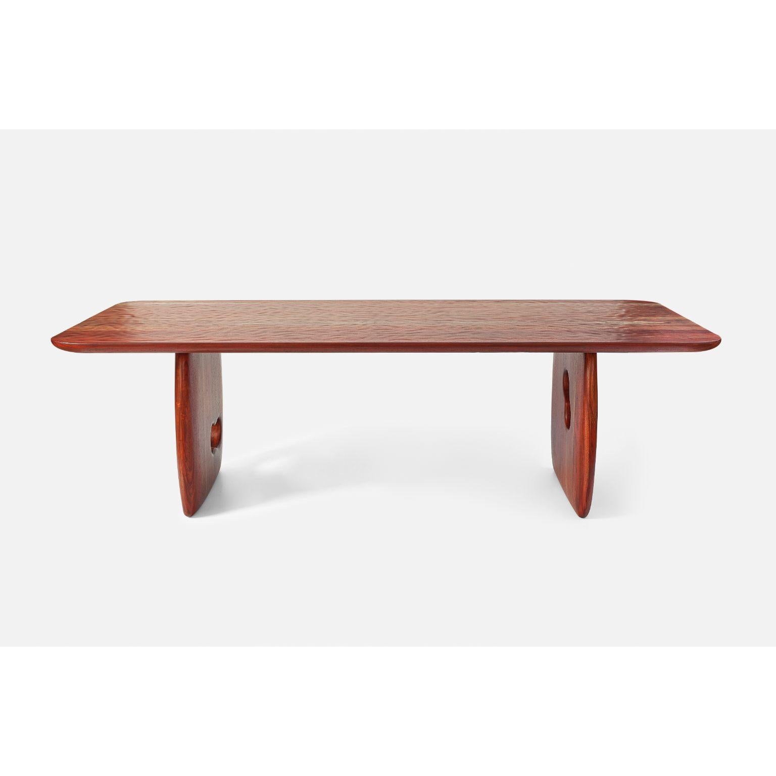 Gauras Dining Table L by Contemporary Ecowood
Dimensions: W 120 x D 300 x H 75 cm.
Materials: African Rosewood.
Color: Natural

Contemporary Ecowood’s story began in a craft workshop in 2009. Our wood passion made us focus on fallen trees in the