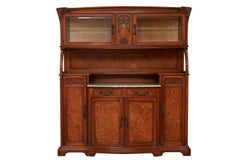 Gauthier-Poinsignon & Cie, Art Nouveau Dining Room Furniture in Walnut and Elm
