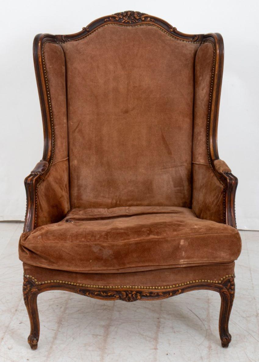 Gautier Style Louis XV Manner Beechwood Bergere In Good Condition In Astoria, NY