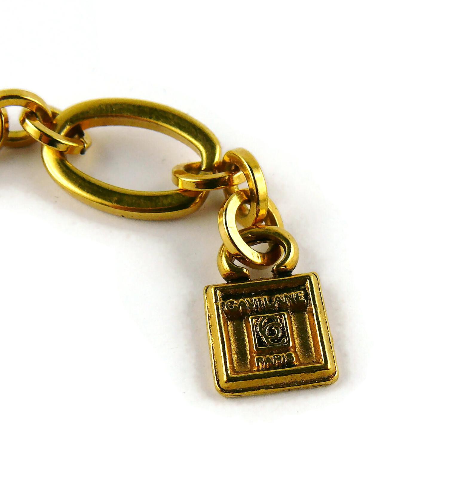 Gavilane Paris Vintage-Gliederhalskette aus Eiswürfelglas, Vintage im Angebot 7