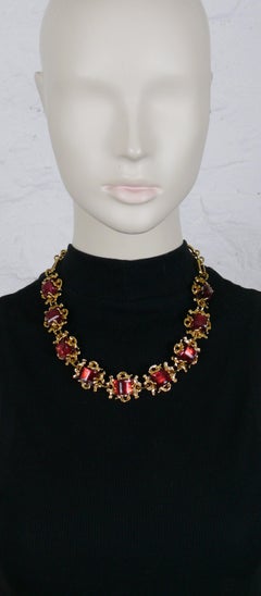 Gavilane Paris Vintage Ice Cube Glass Link Necklace