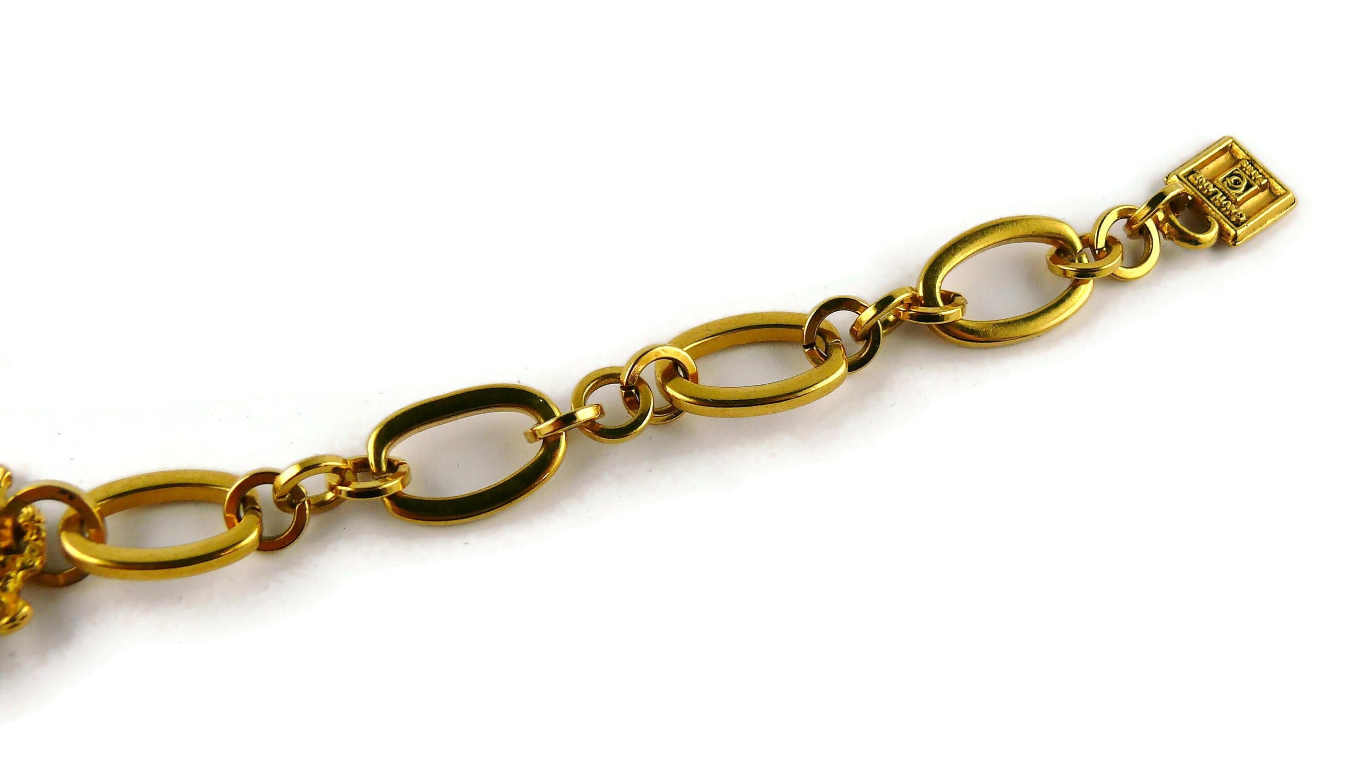 Gavilane Paris Vintage-Gliederhalskette aus Eiswürfelglas, Vintage im Angebot 5