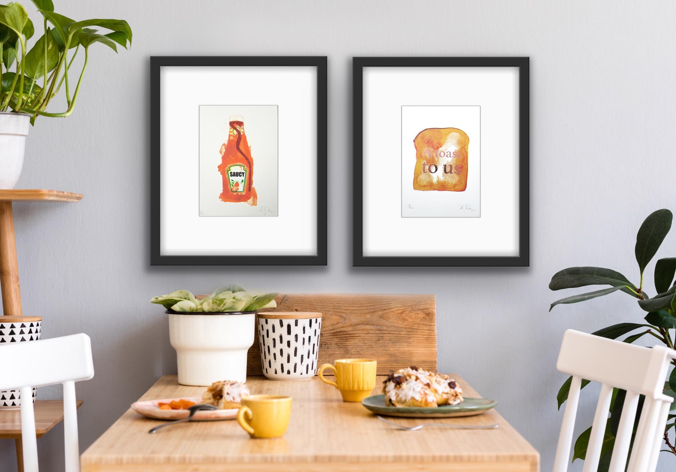 A Toast to Us and Mini Saucy  - Print by Gavin Dobson 