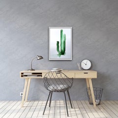 Cactus, Gavin Dobson, Original painting, Botanical art, Interiors, Still life