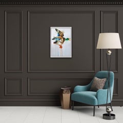 Gavin Dobson, Flying Duck, Original Art, Contemporary Kitsch Art, Watercolour