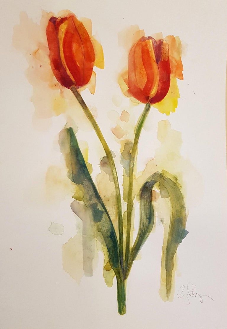 Gavin Dobson Gavin Dobson Tulips Original Still Life Painting