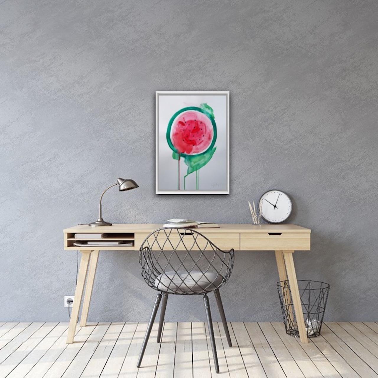 watermelon abstract painting