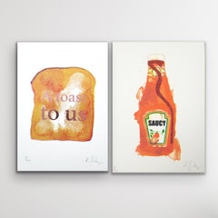 Un toast to Us and Mini Saucy, édition limitée, art de la nourriture