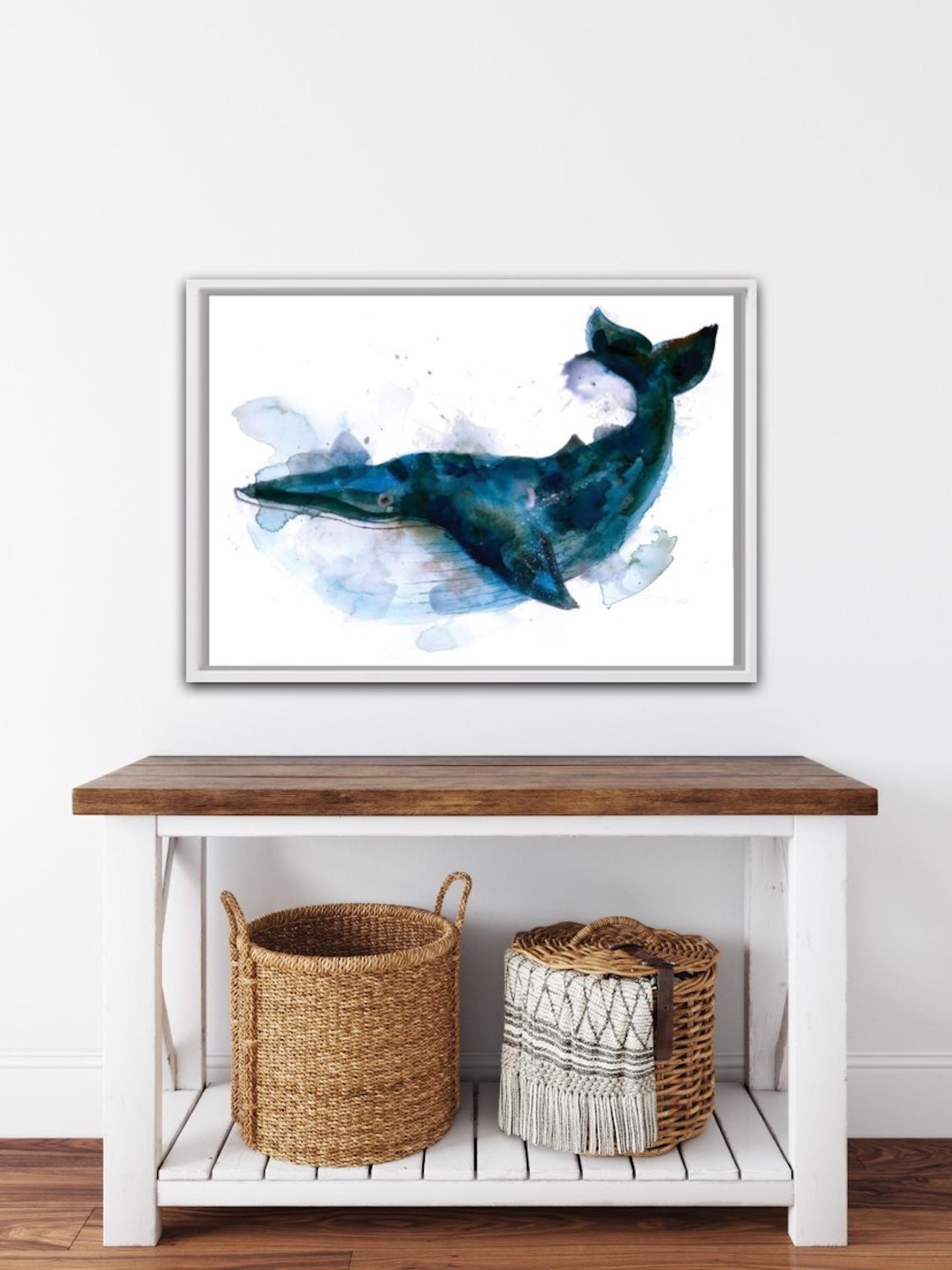 Gavin Dobson
Blue Whale
Limited Edition Print
A four layer CYMK Screen Print on Paper
Edition of 100
Sheet Size: H 50cm x W 70cm 
Sold Unframed
Please note that in situ images are purely an indication of how a piece may look.Blue Whale,

Gavin