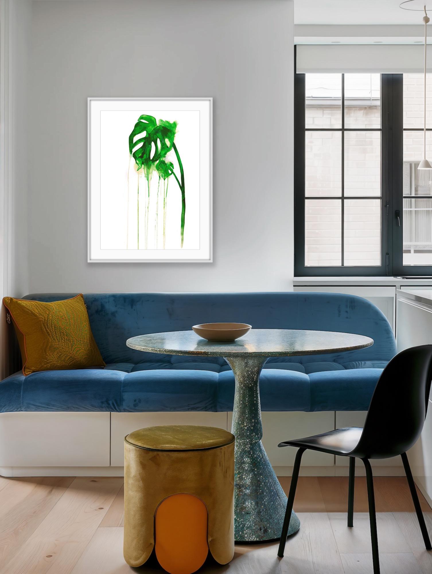 Planta del Queso, Impresión en edición limitada, Serigrafía , Naturaleza, Plano, Monstera en venta 2