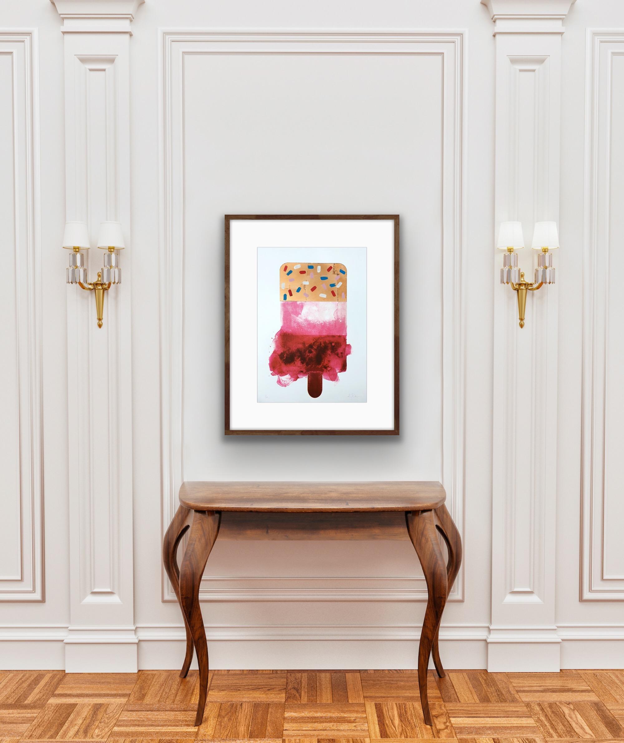 Fab Gold, Pop Art Style Prints, Bright Contemporary Food Art, Gold Ice cream Art 6