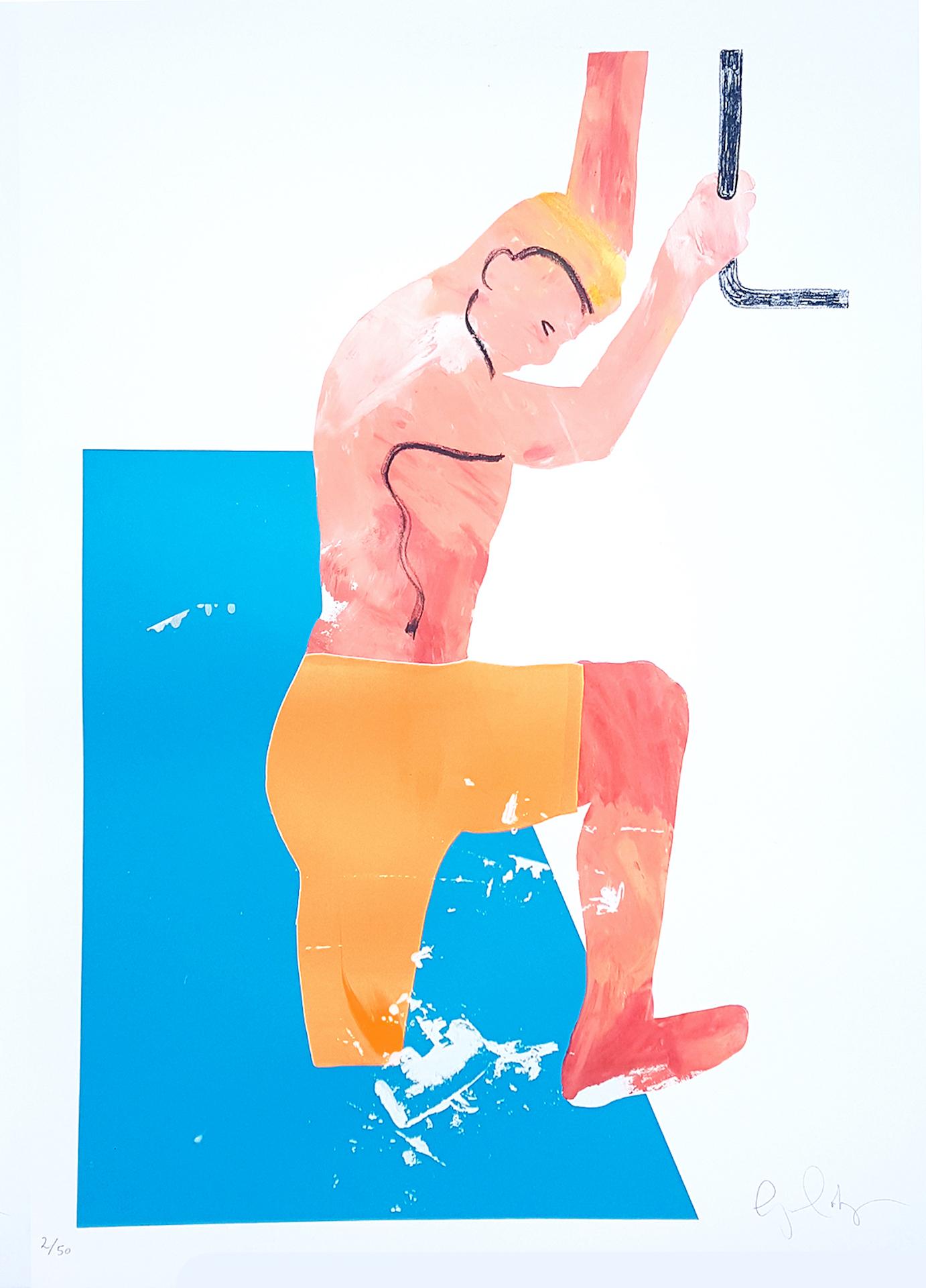 Gavin Dobson, Dipping Ricky, zeitgenössische Kunst, erschwingliche Kunst, Sommerkunst