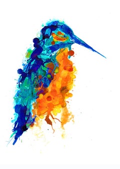 Gavin Dobson, Kingfisher, Limited Edition Print, Animal Art, Affordable Art