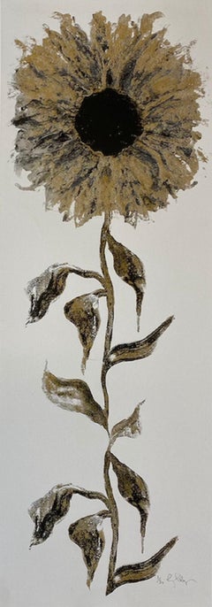 Gavin Dobson, Sunflower Gold, Blumendruck in limitierter Auflage