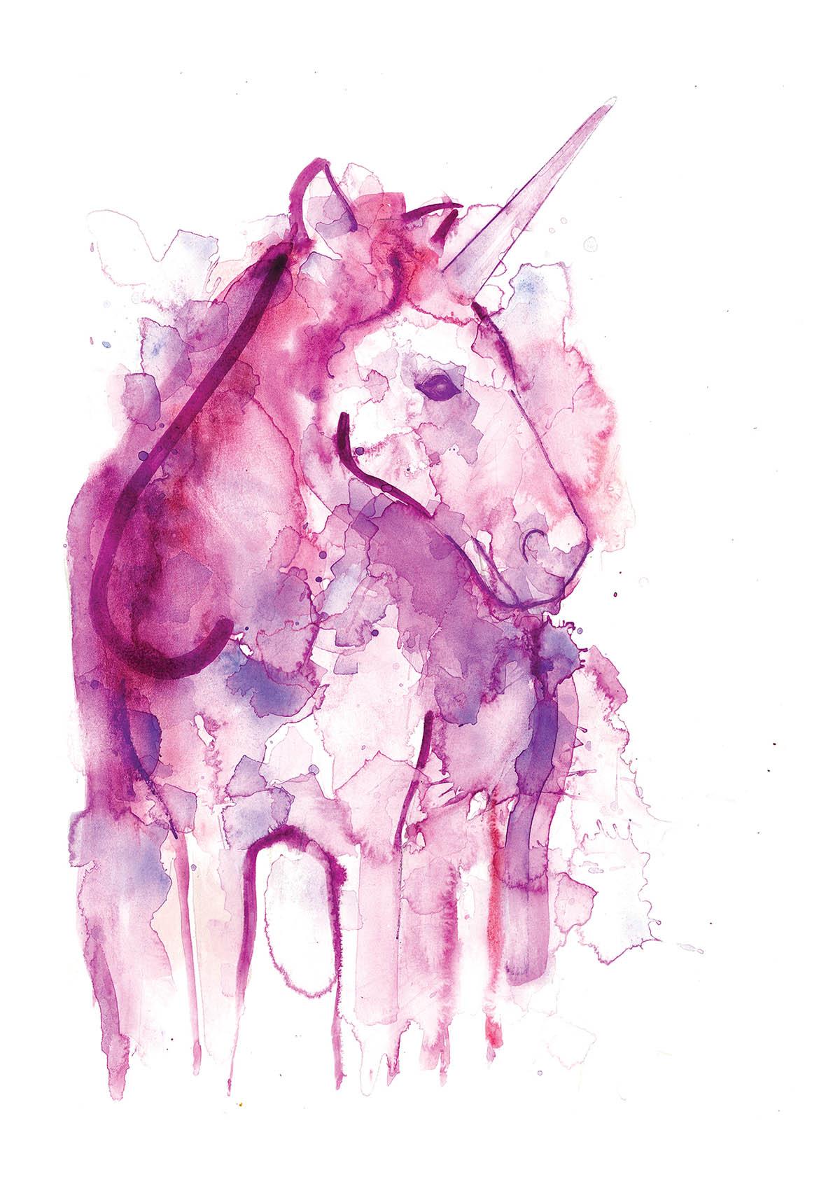 unicorn screen print