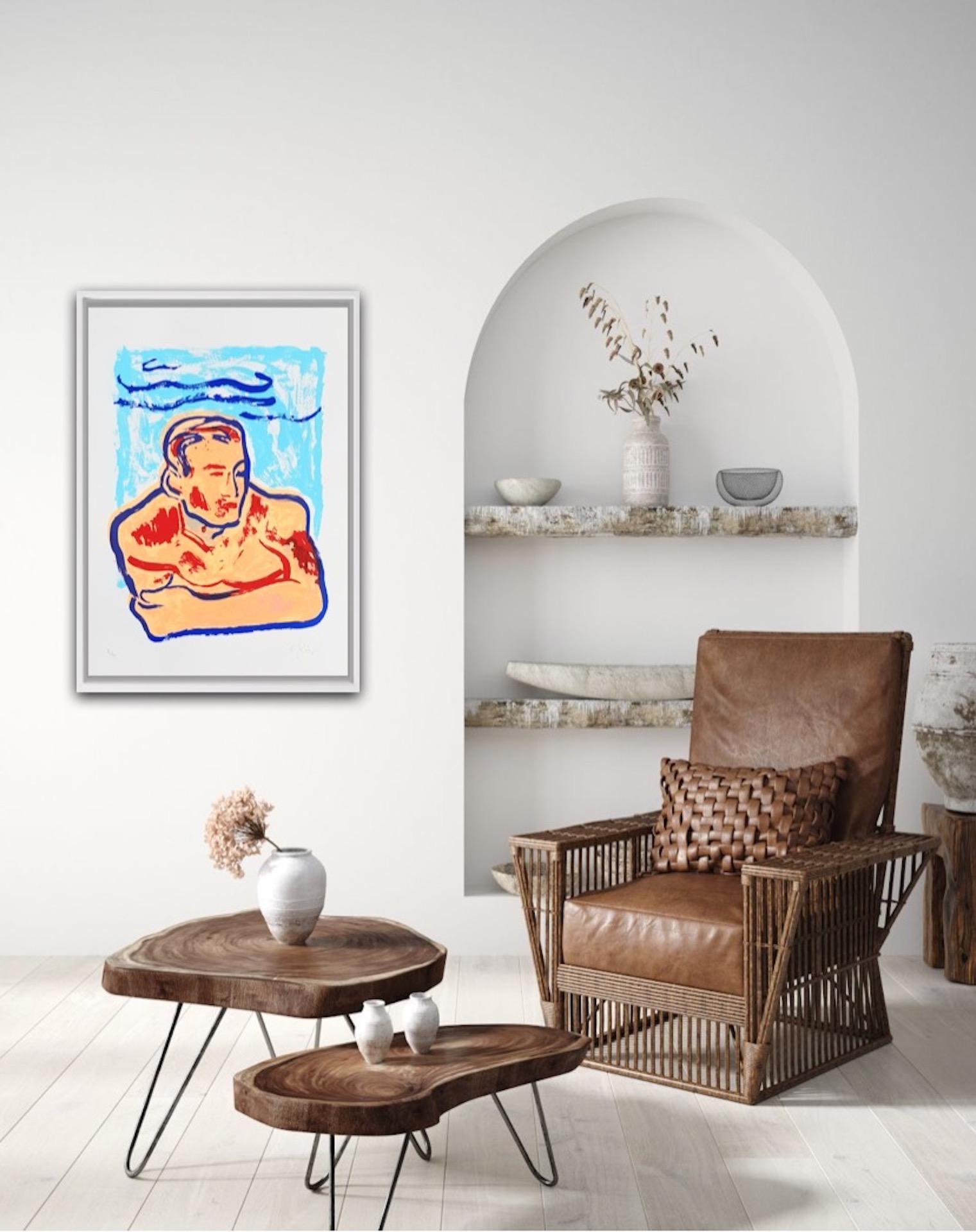 Hey Jimmy, Limited Edition Screen Print, Contemporary Art, Boy, Swimming For Sale 2