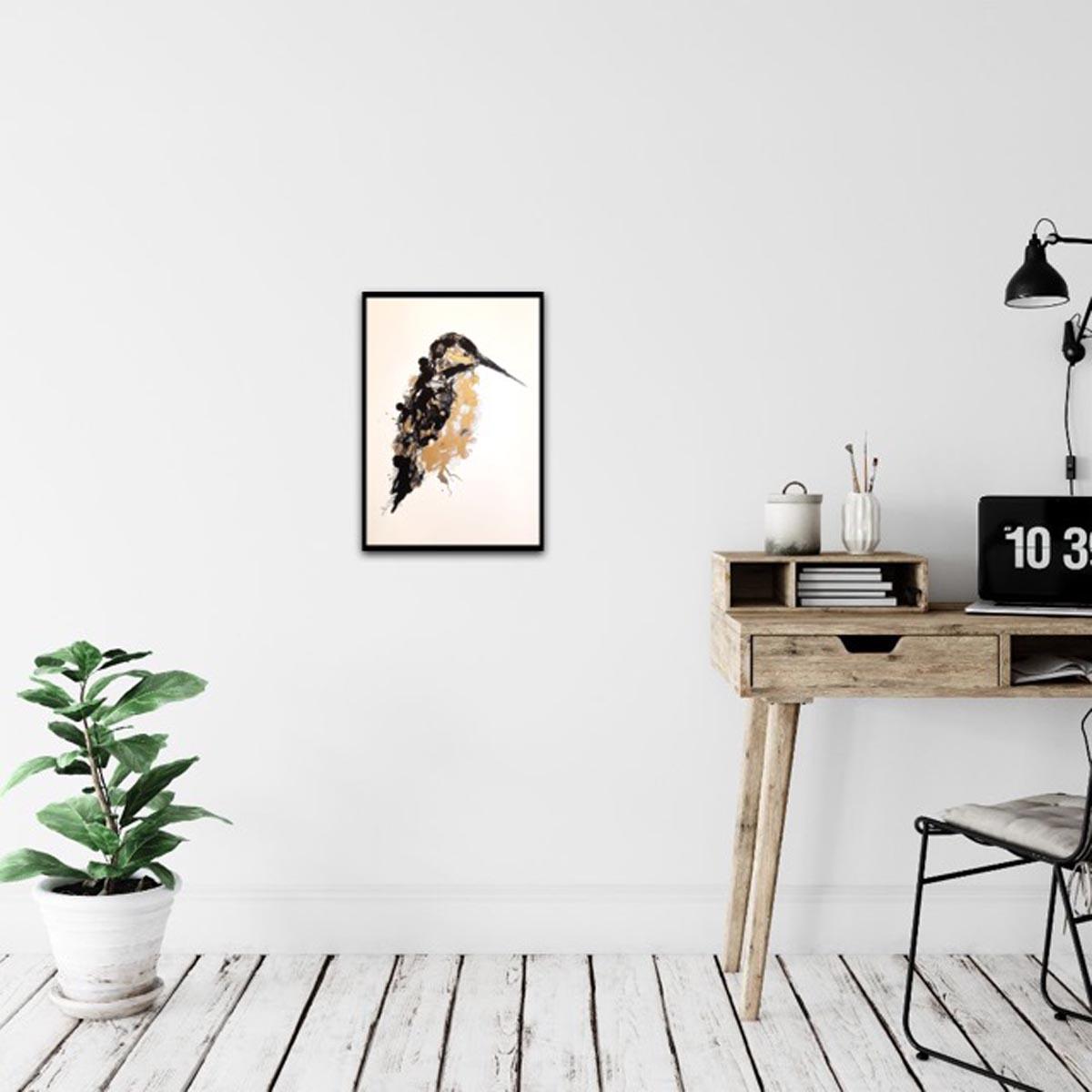 Kingfisher Gold, Gavin Dobson, Gold Art, Animal Print, Bird Art, Silkscreen Art For Sale 2