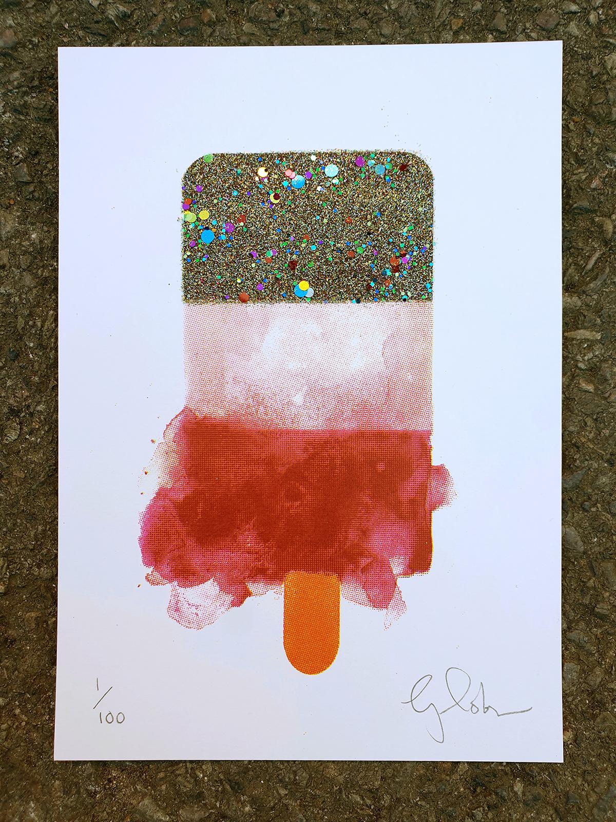 Mini Fab - Pride, Stampa in edizione limitata, Stampa fatta a mano, Arte del gelato in vendita 1