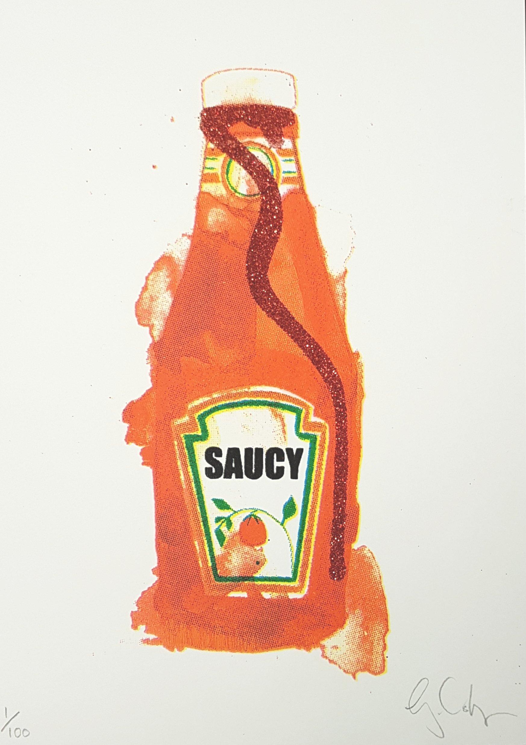 Mini diptyque « Saucy and Use Me » (Savoir et utiliser moi) - Print de Gavin Dobson