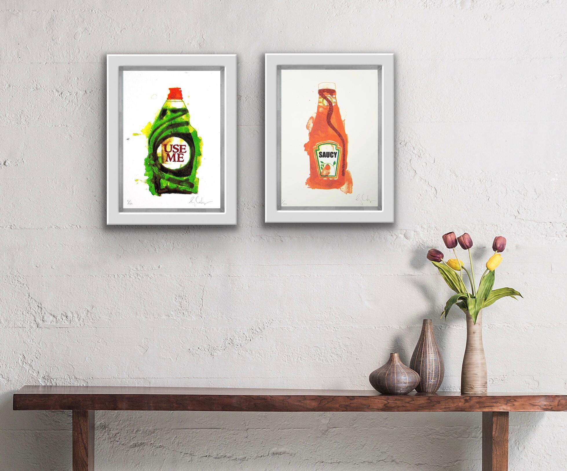 Mini Saucy and Use Me Mini diptych - Pop Art Print by Gavin Dobson