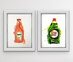 Mini Saucy and Use Me Mini diptych