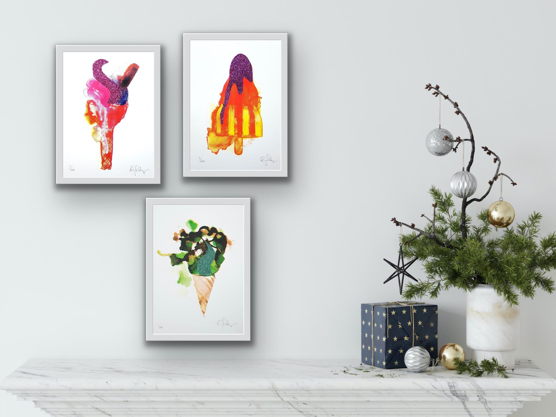 Mini Summer Treats Triptych, Gavin Dobson, Limited Edition Prints, Food Artwork For Sale 9