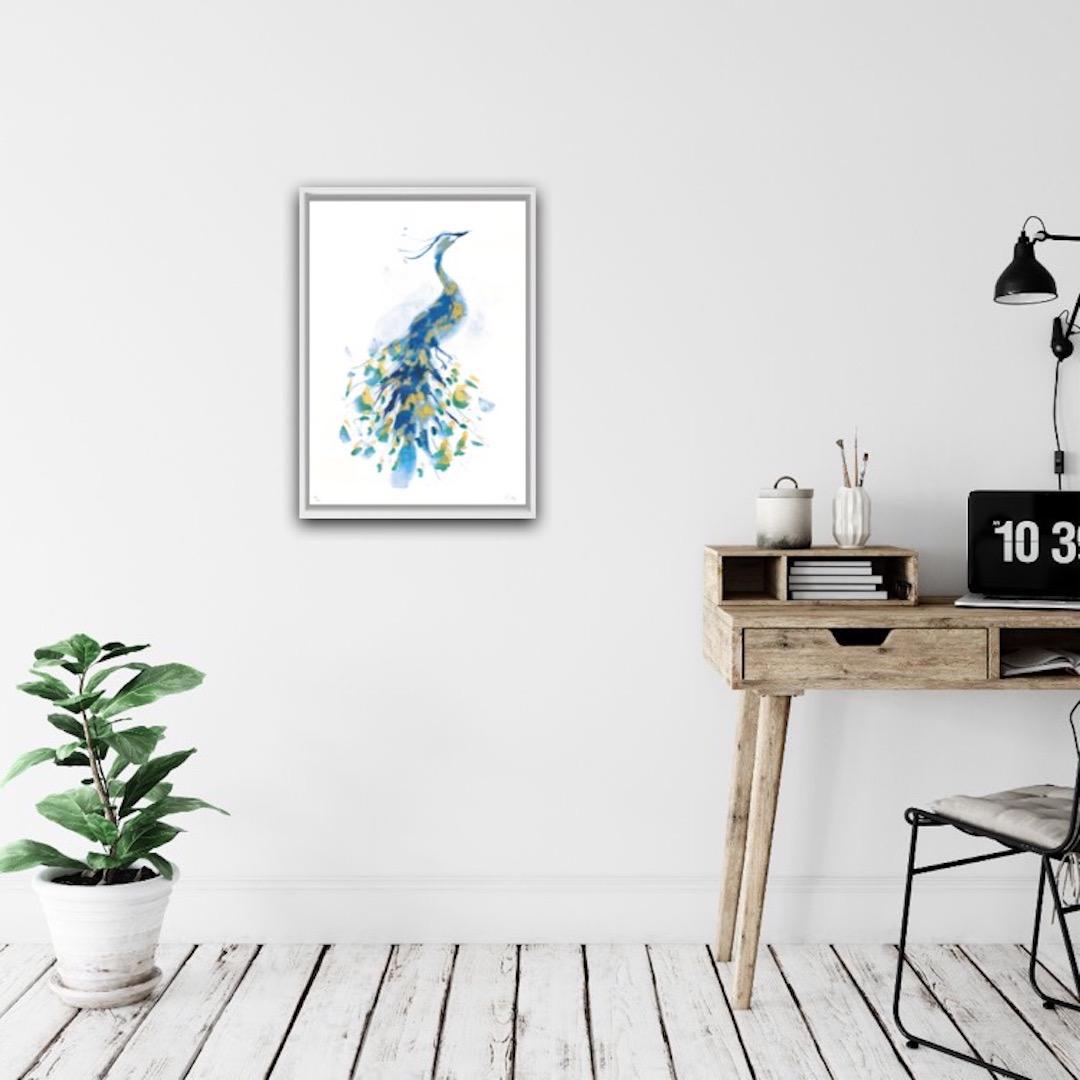 Peacock Gold, Limited Edition Print, Gavin Dobson, Animal Art For Sale 2