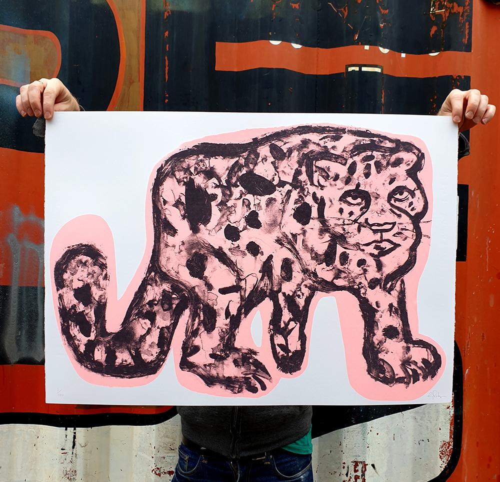 Pink Panther with Cymk Screen Print by Gavin Dobson For Sale 5