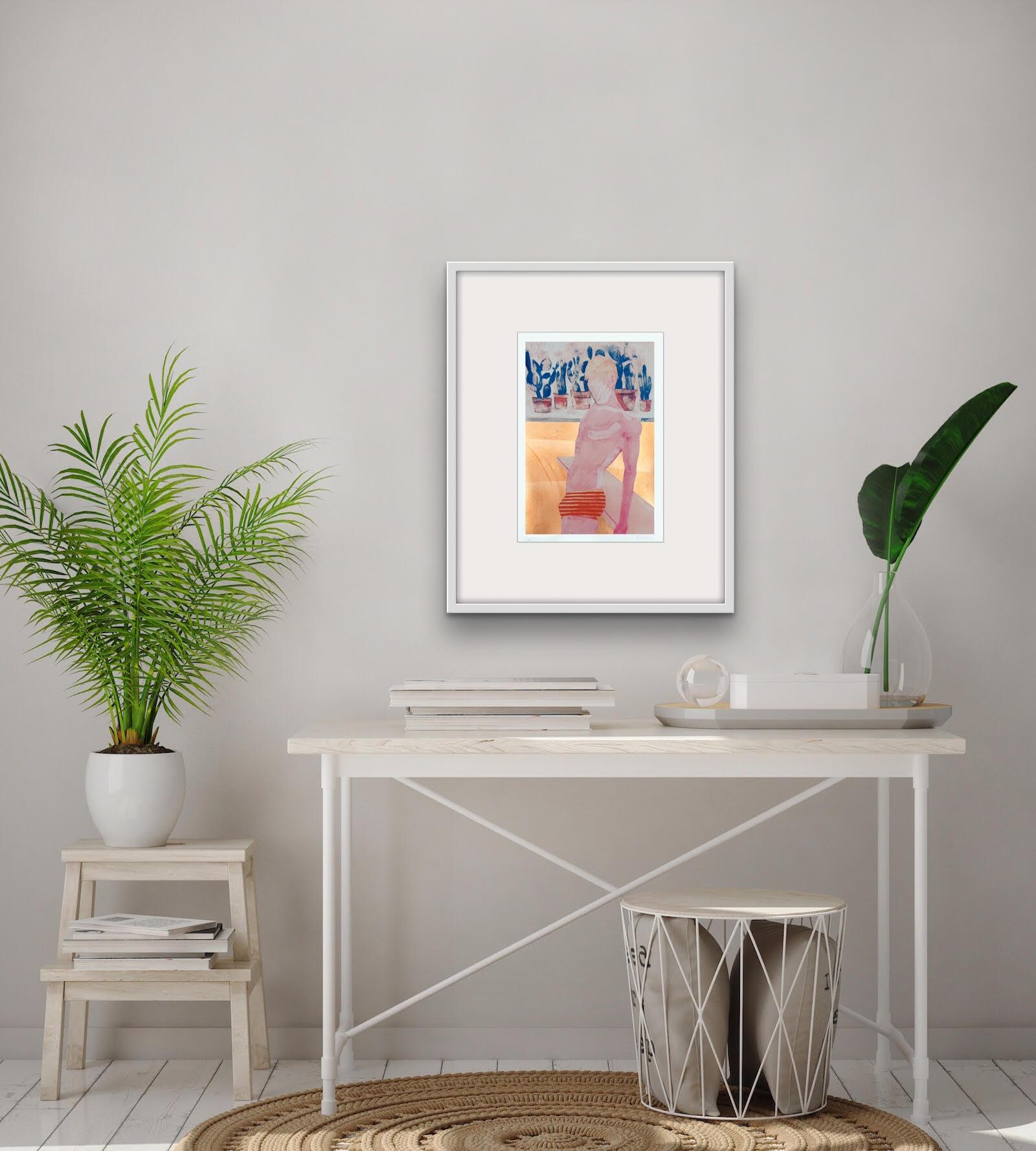 Pool Boy Gold, Limited edition print, Hand made print, still-life, beach 2