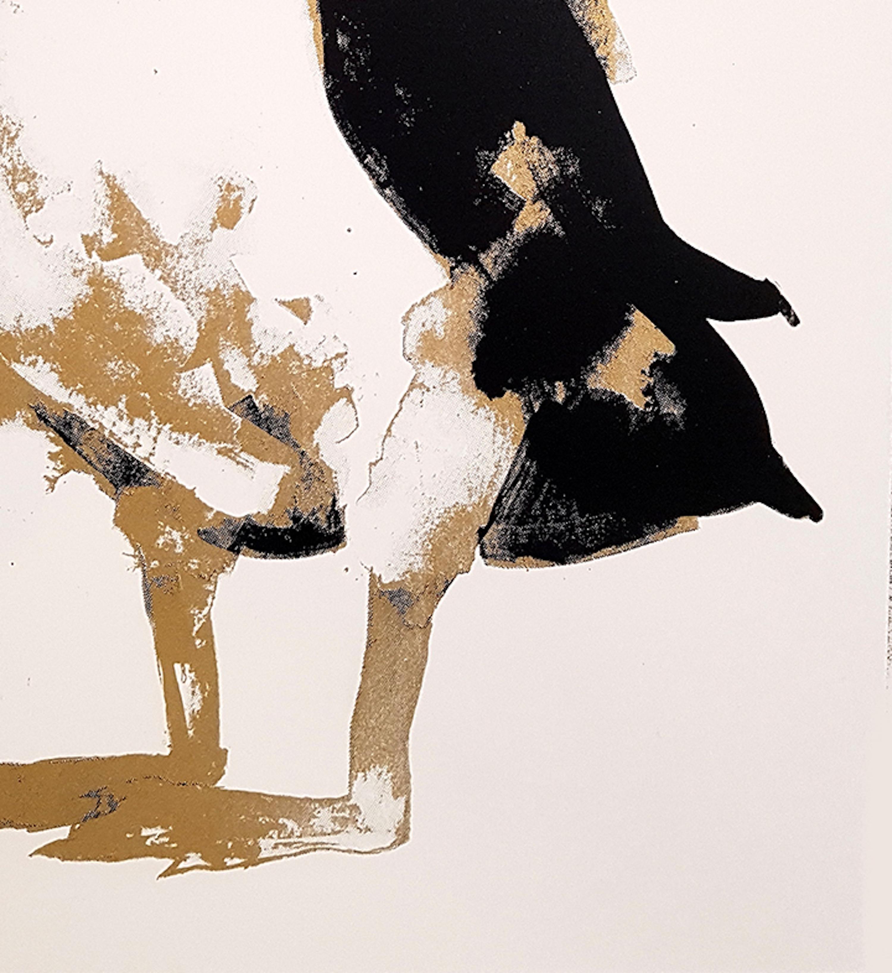 Puffin Gold, Stampa in edizione limitata, Stampa di uccelli, Arte contemporanea fatta a mano - Print Contemporaneo di Gavin Dobson