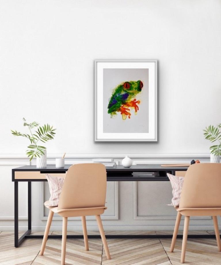 Rana arborícola, Impresión animal de edición limitada, Arte de la rana, Impresión animal en venta 2