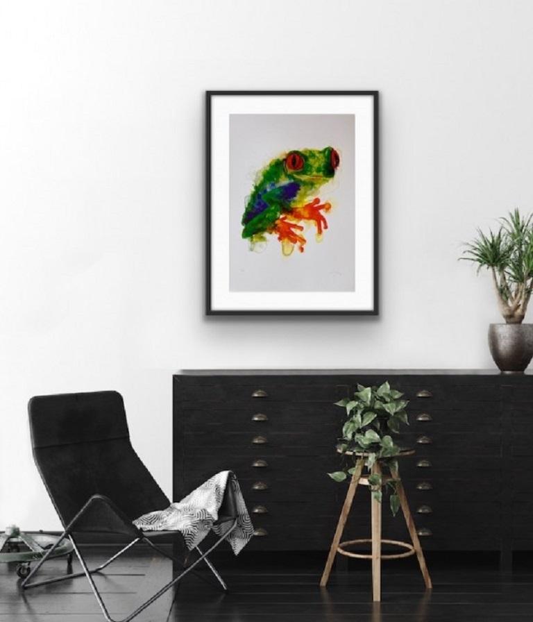 Rana arborícola, Impresión animal de edición limitada, Arte de la rana, Impresión animal en venta 3