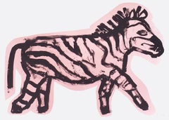 Zebedy, Stampa in edizione limitata, Stampa animale, Zebra rosa
