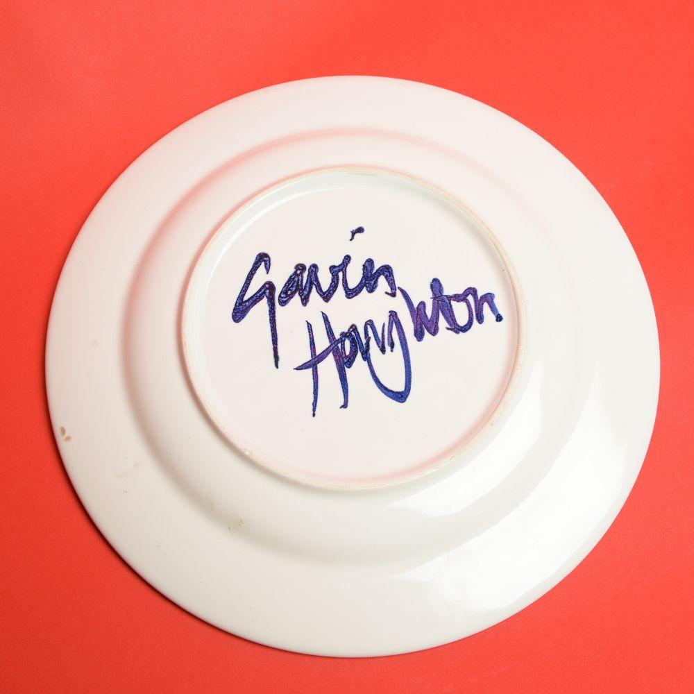 Hand-Painted Gavin Houghton - A Very Handy Plate For Sale