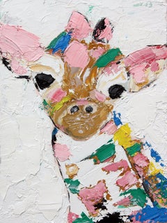 Giraffe, Painting, Oil on Canvas