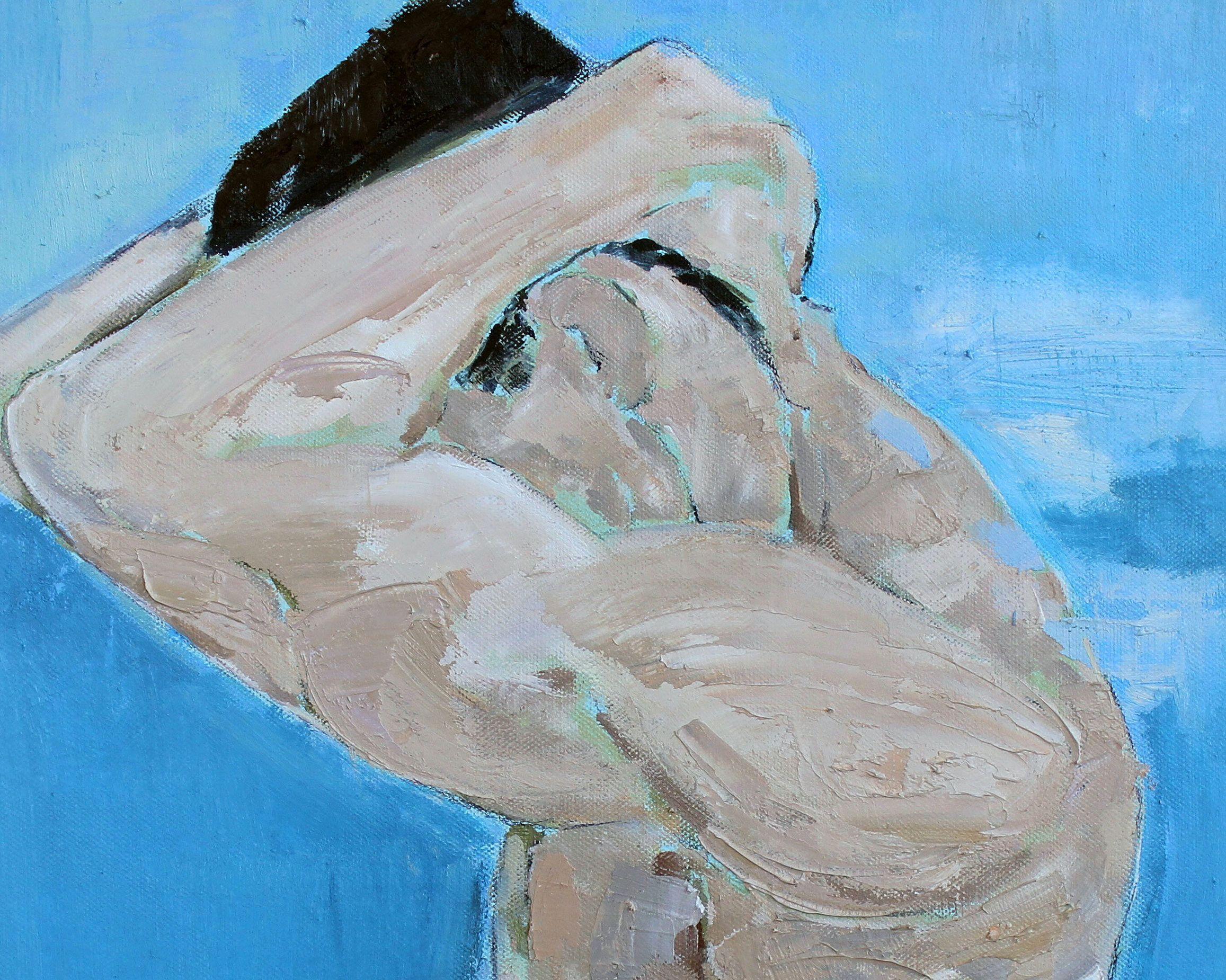 Paridis Bleu, Gemälde, Öl auf Leinwand (Zeitgenössisch), Painting, von Gavin O'Donoghue