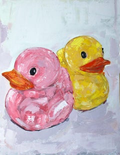 Quack Attack, Gemälde, Öl auf Leinwand