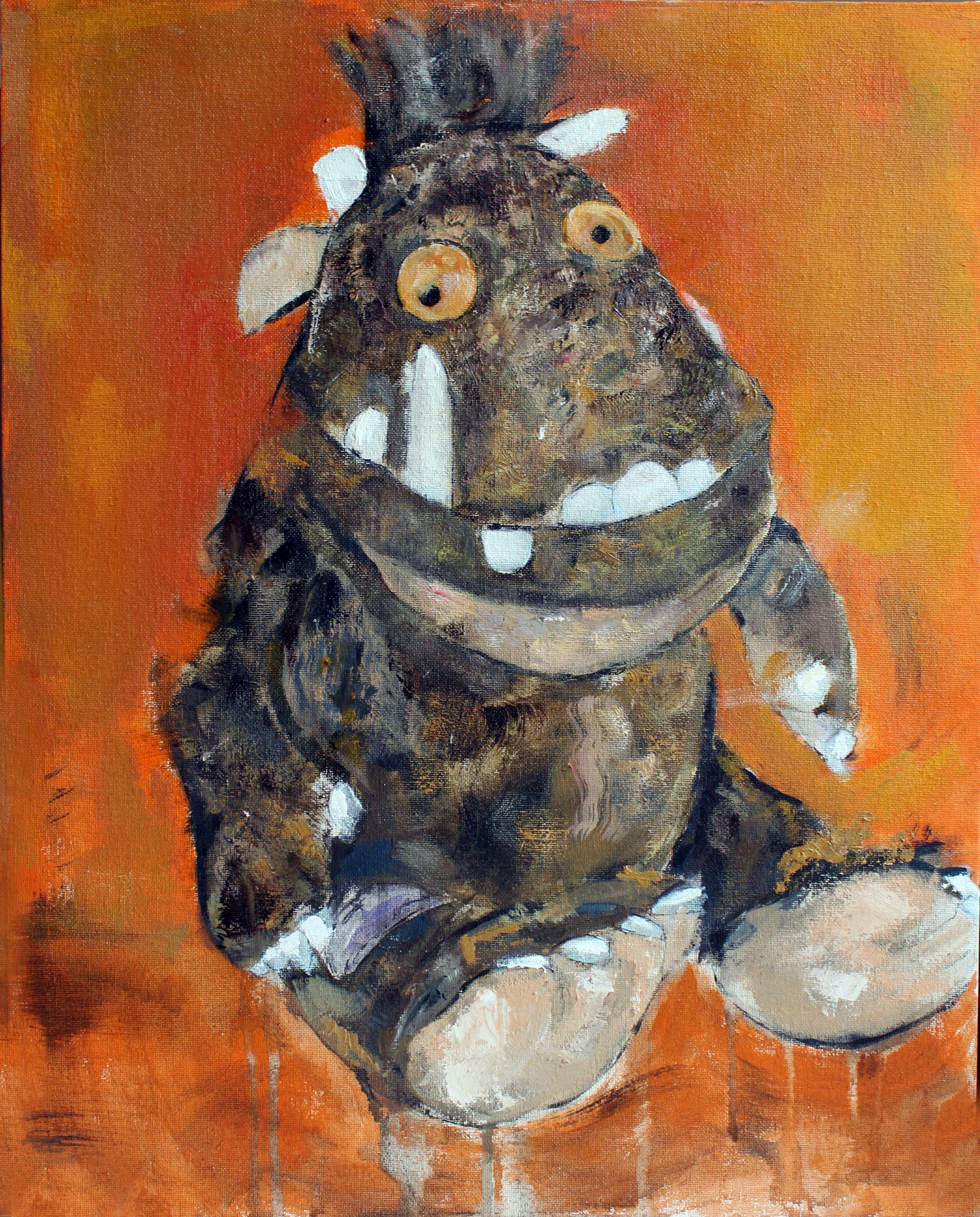 Il Gruffalo, Pittura, Olio su tela - Painting di Gavin O'Donoghue