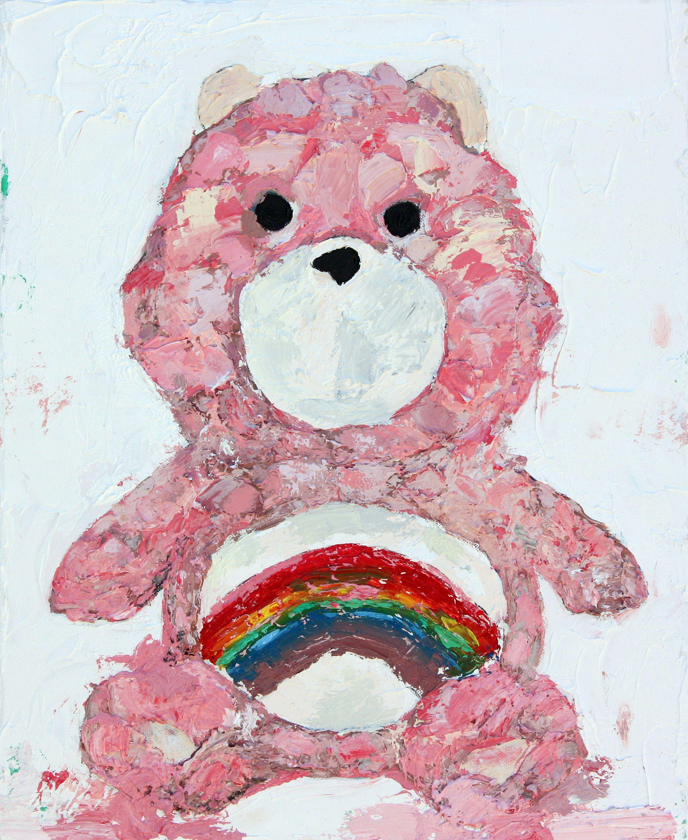 Gavin O Donoghue Vintage Care Bear Rainbow Cheer Painting Oil