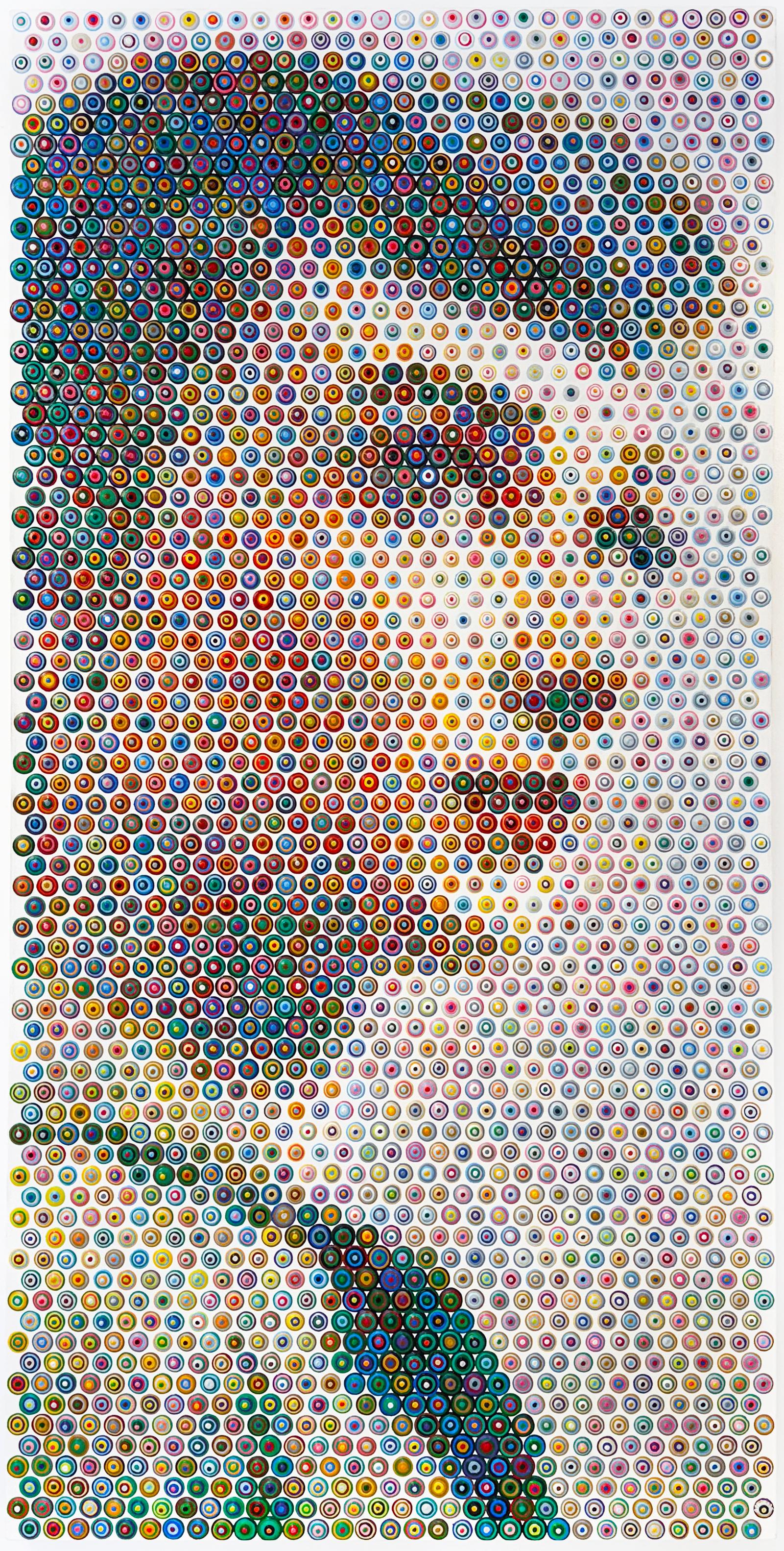 Artist:  Rain, Gavin
Title:  Audrey in Green
Date:  2025
Medium:  Acrylic on canvas
Unframed Dimensions:  78.75" x 39.5"
Signature:  Initialed Bottom Right
Edition:  Unique

Gavin Rain is a contemporary South African artist, working primarily in