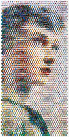 Gavin Rain - Gavin Rain "Audrey in Green" Original painting on canvas Gavin Rain "Audrey in Green" Original painting on canvas