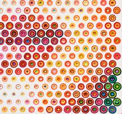 Monica - 21st Century, Contemporary, Figurative Painting, Portrait, Dots