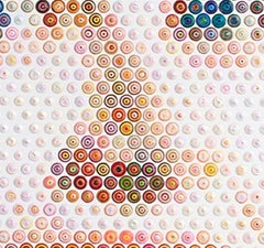 Princess Grace - 21st Century, Contemporary, Figurative Painting, Portrait, Dots