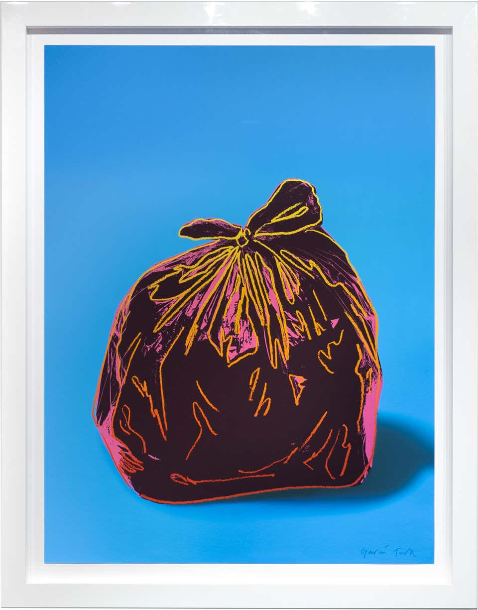 Blue Trash Pop Art Print, Signed Edition 7/30, Inkjet on Paper, 2022