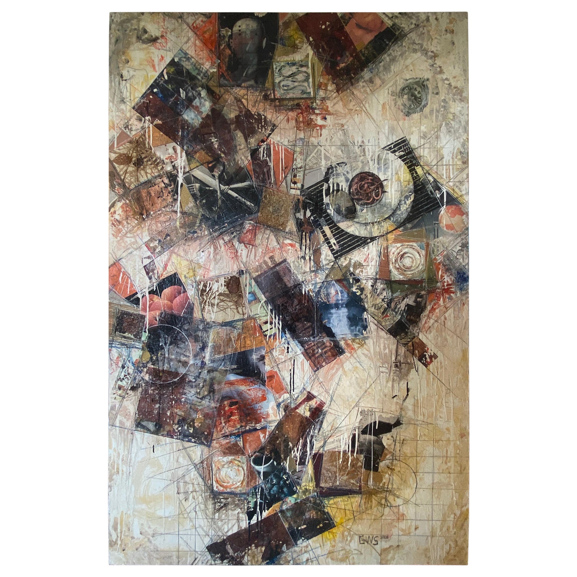 Gavin W. Sewell Mixed Media Collage, Drawing Painting