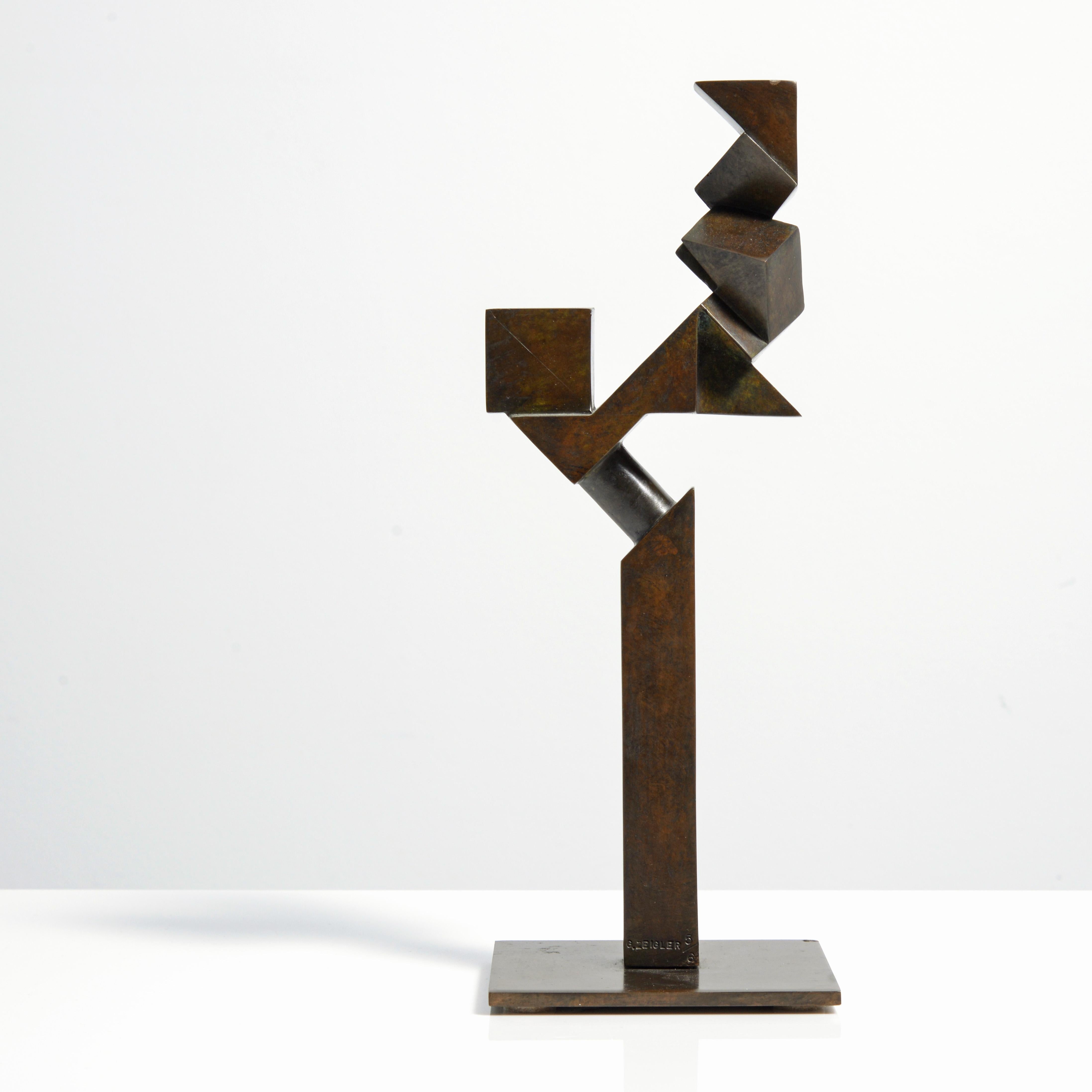 Gavin Zeigler Abstract Bronze Sculpture For Sale 2